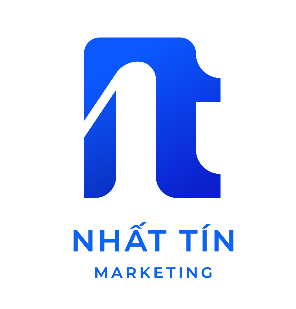 logo xanh Nhất Tín Marketing