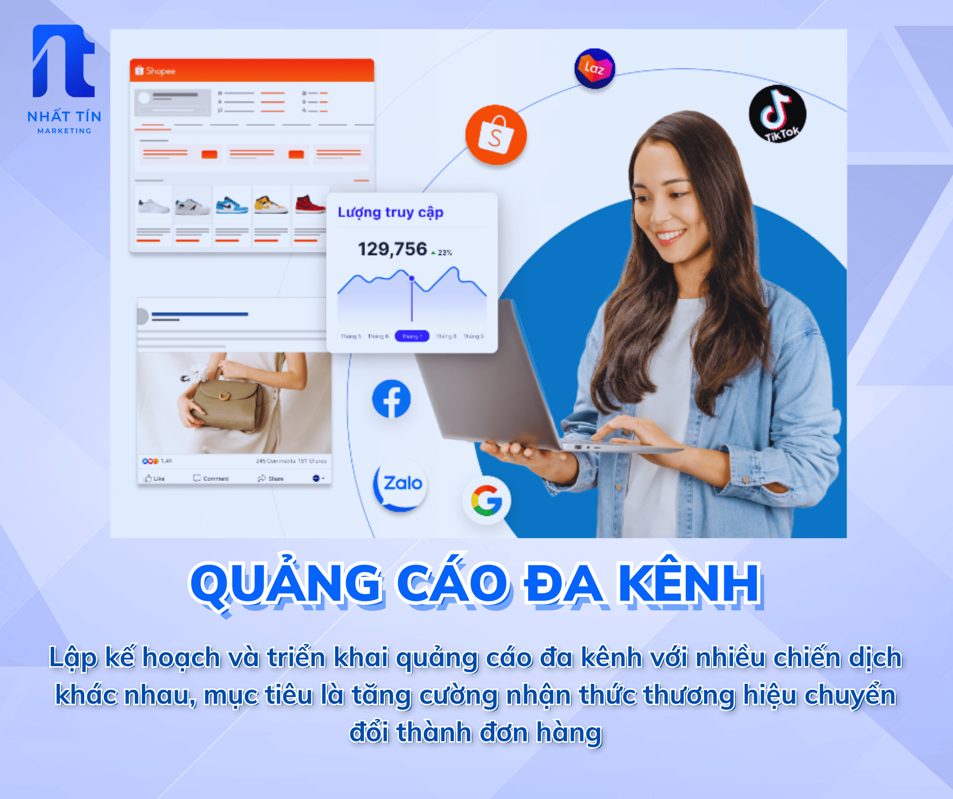 Dịch vụ marketing thuê ngoài giup quảng cáo đa kênh được tối ưu
