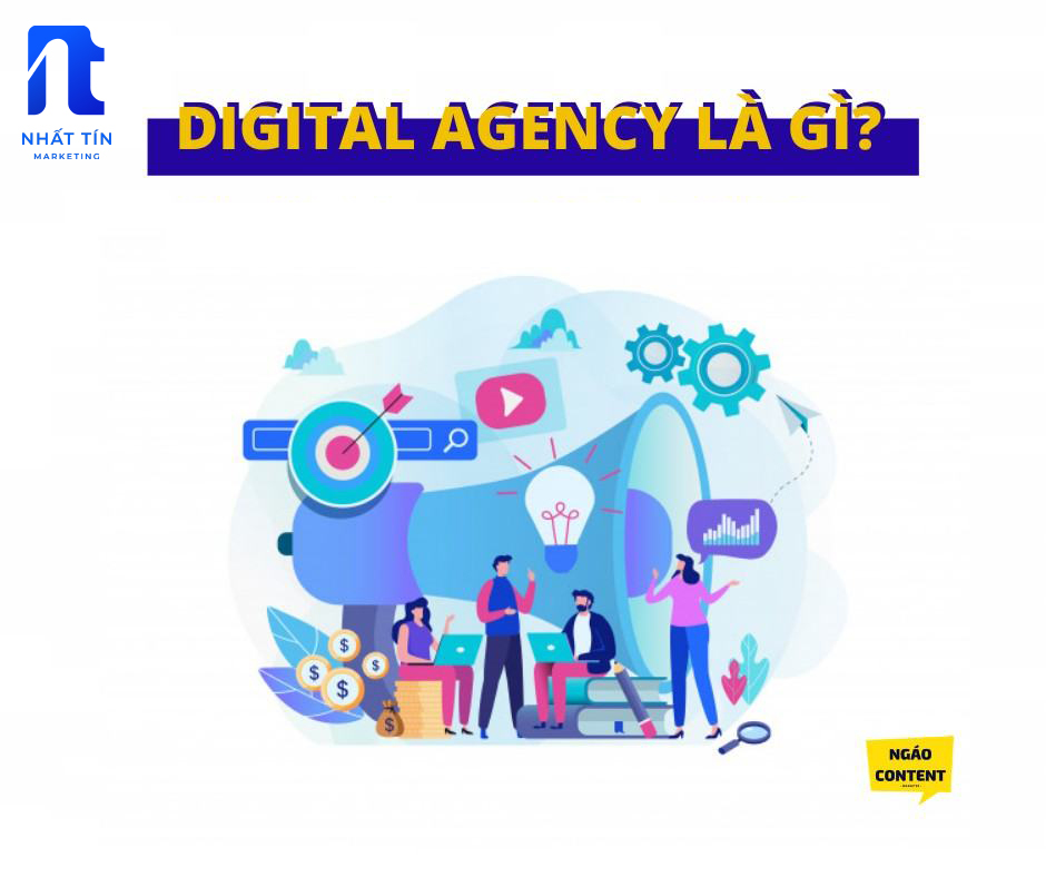 Digital Marketing Agency là một thuật ngữ được ghép bởi 2 khái niệm là Digital Marketing và Agency - các loại hình agency