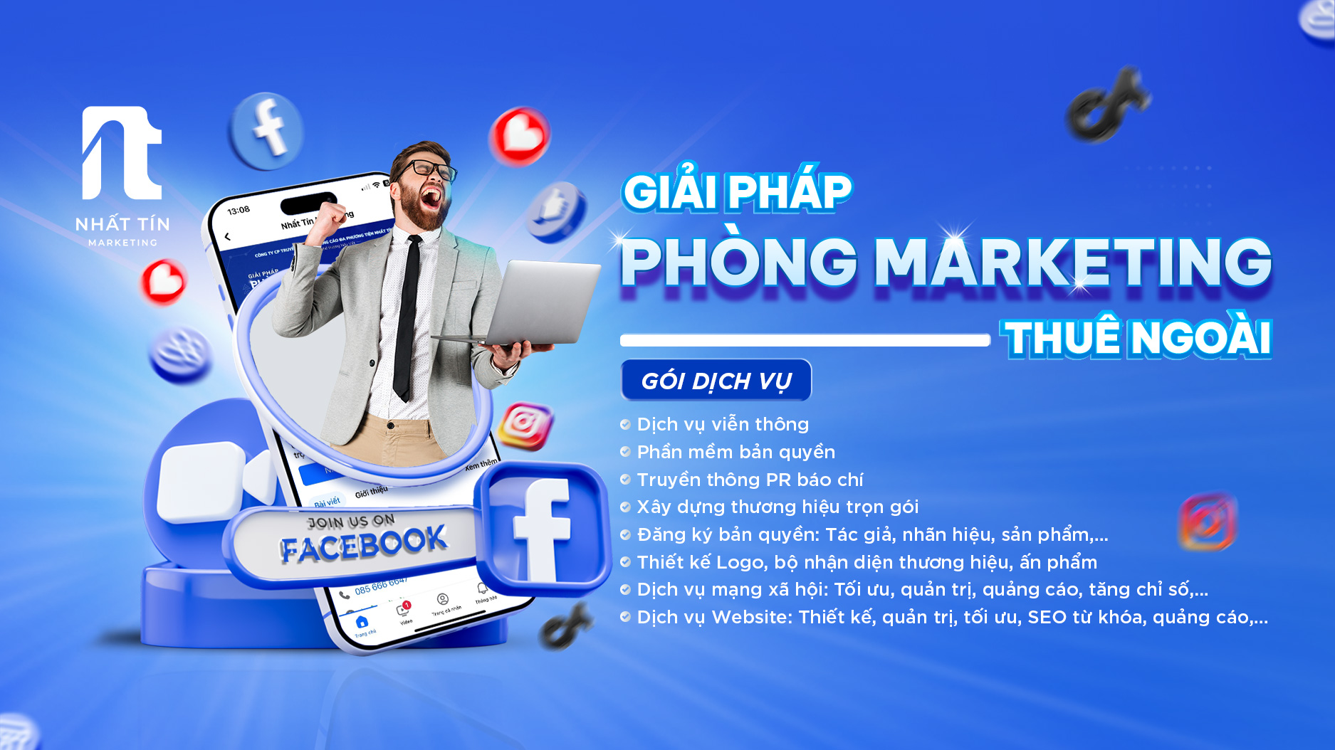 Các dịch vụ Phòng Marketing của Nhất Tín Marketing