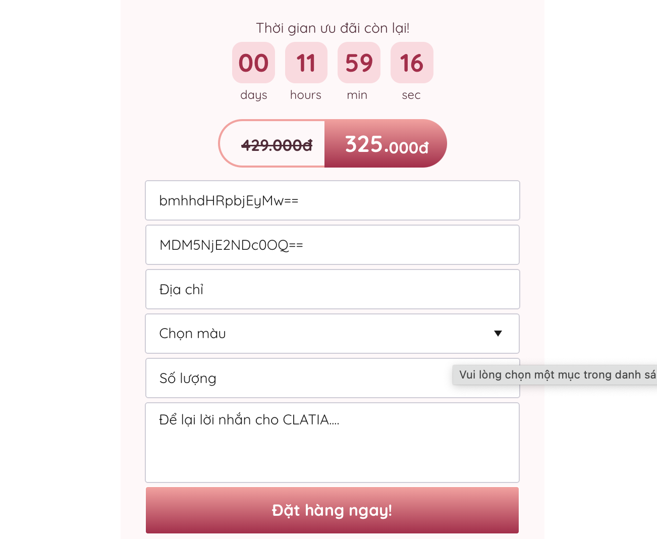 langding page bán hàng