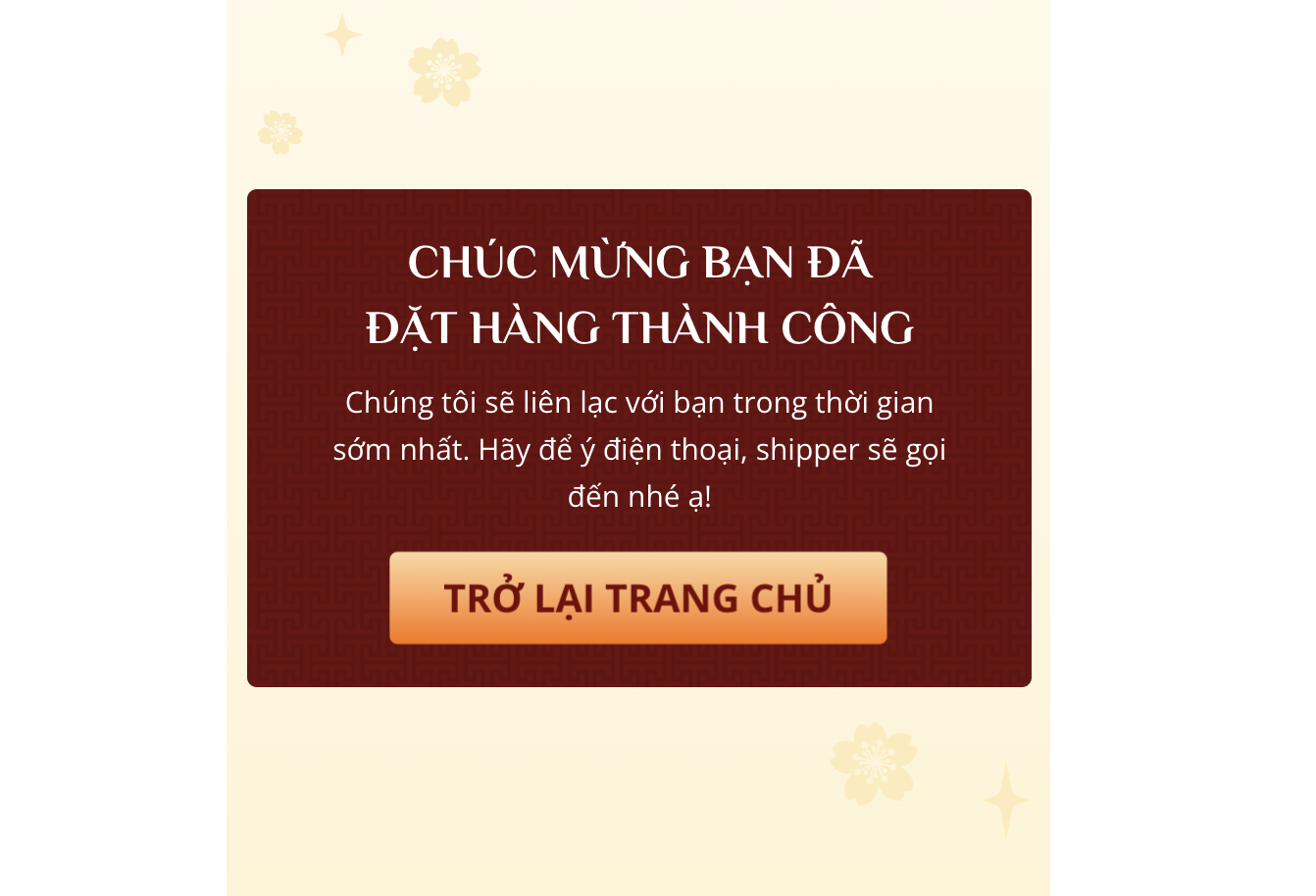 langding page cảm ơn