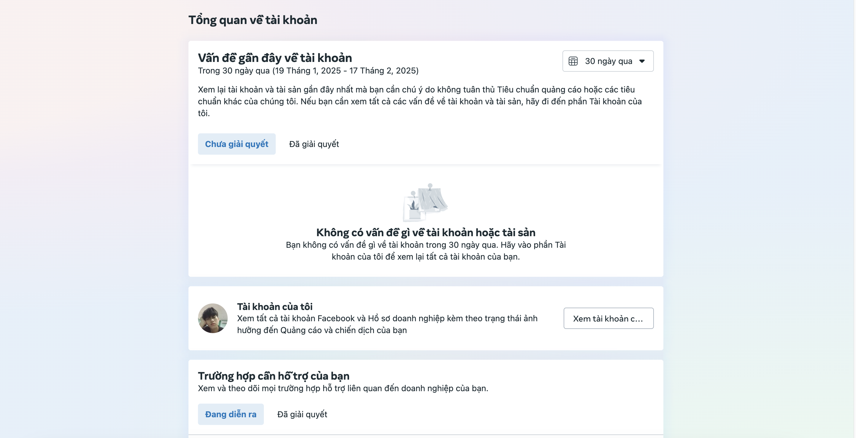 tài khoản facebook