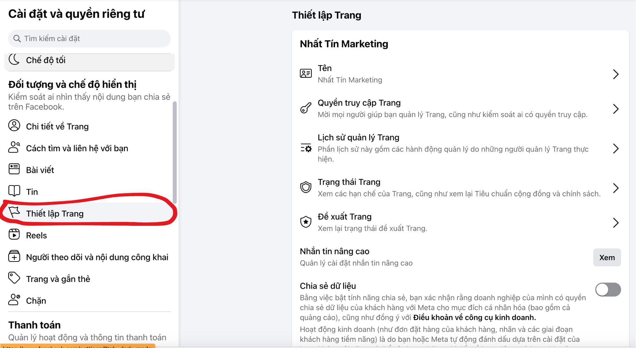 tài khoản facebook