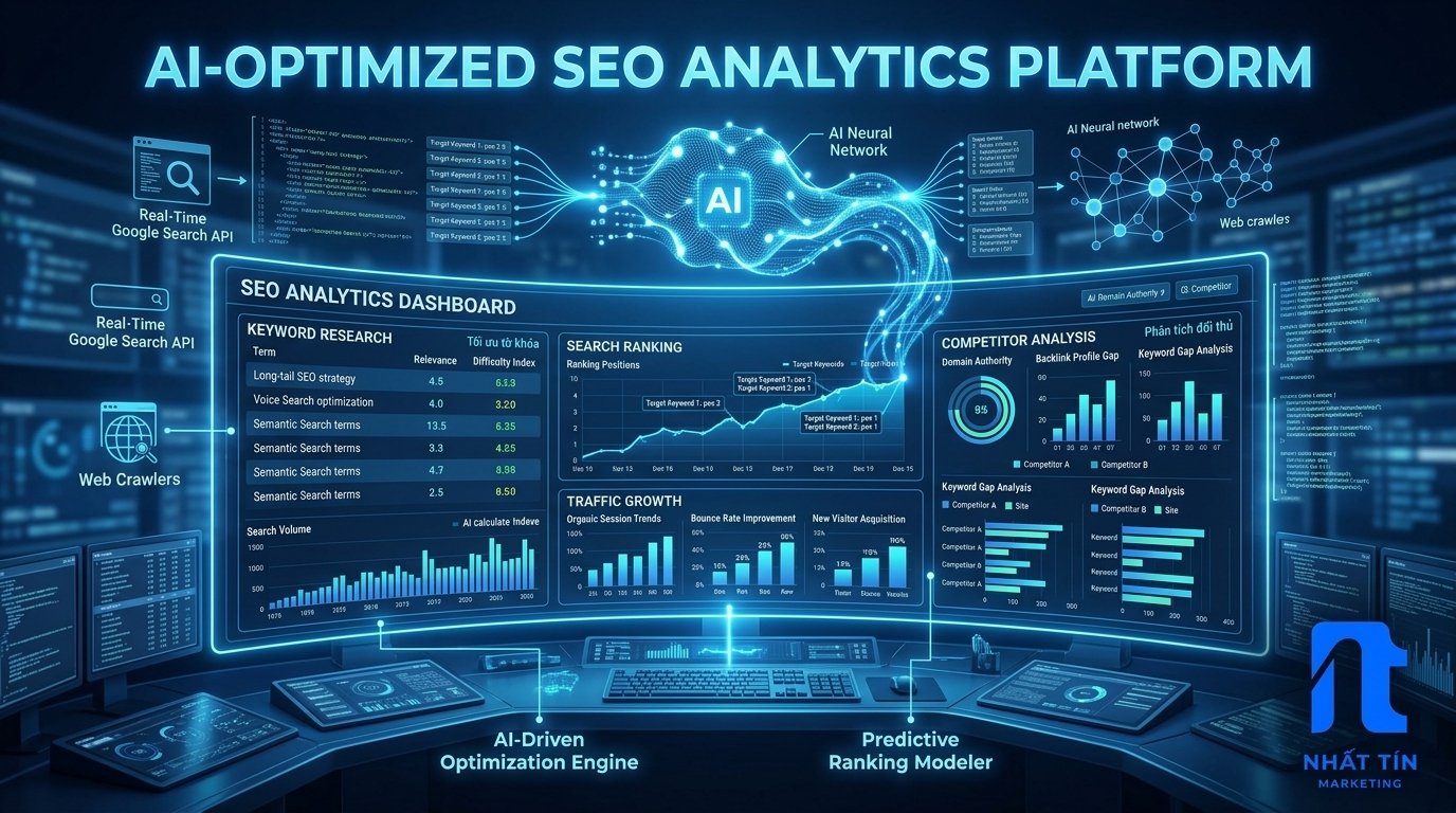 AI tối ưu SEO và phân tích từ khóa