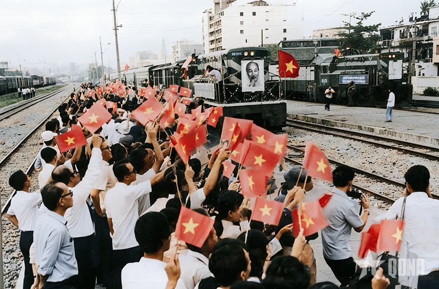 Sau ngày giải phóng 30/4/1975 những chuyến tàu từ Bắc vào Nam từ đây nối liền thống nhất. Ảnh do Tổng công ty Đường sắt Việt Nam cung cấp