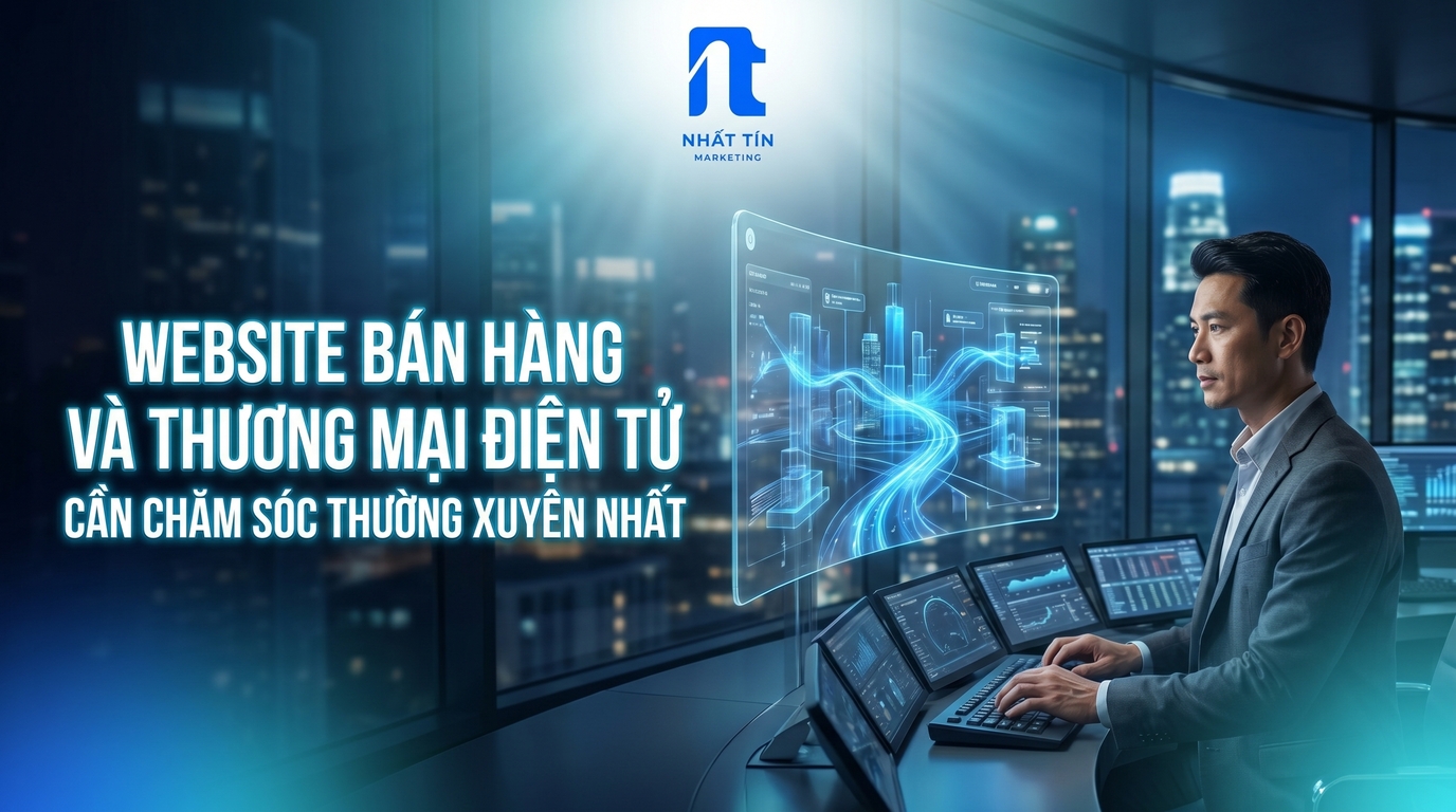 Website Bán Hàng Và Thương Mại Điện Tử Là Nhóm Cần Chăm Sóc Thường Xuyên Nhất