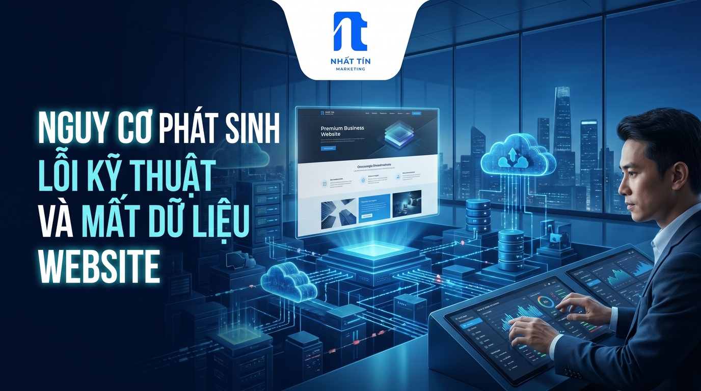 Nguy Cơ Phát Sinh Lỗi Kỹ Thuật Và Mất Dữ Liệu Website