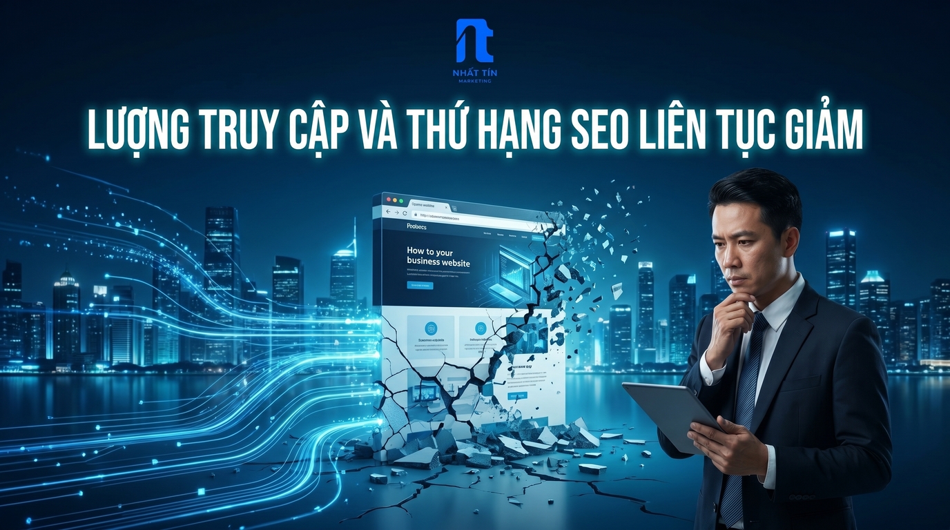 Lượng Truy Cập Và Thứ Hạng SEO Liên Tục Giảm