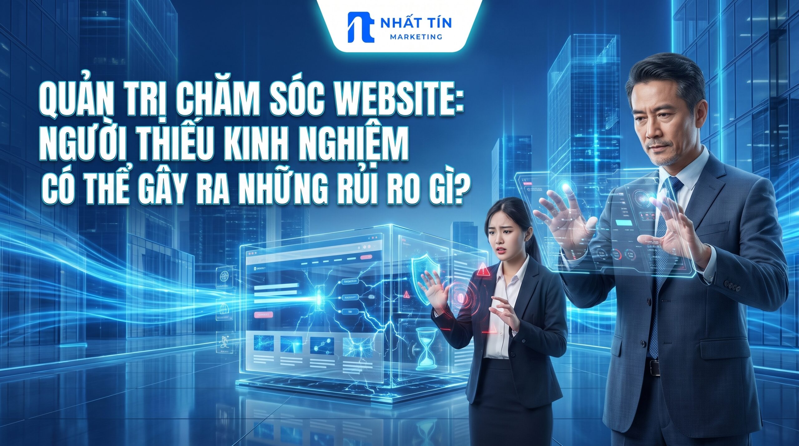 Quản Trị Chăm Sóc Website: Người Thiếu Kinh Nghiệm Có Thể Gây Ra Những Rủi Ro Gì?