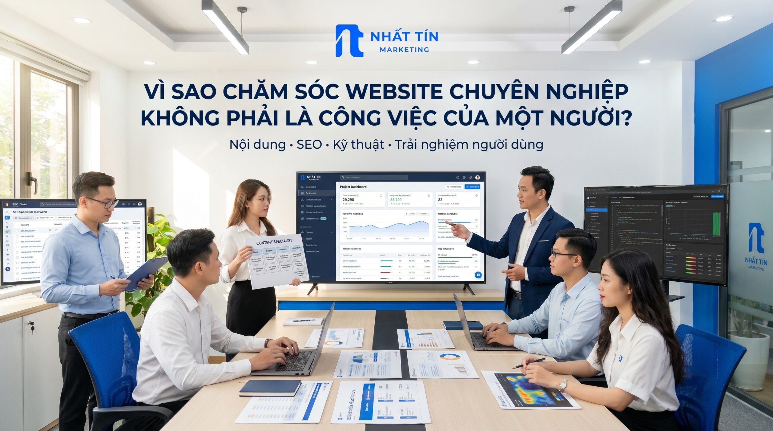 Vì Sao Chăm Sóc Website Chuyên Nghiệp Không Phải Là Công Việc Của Một Người?