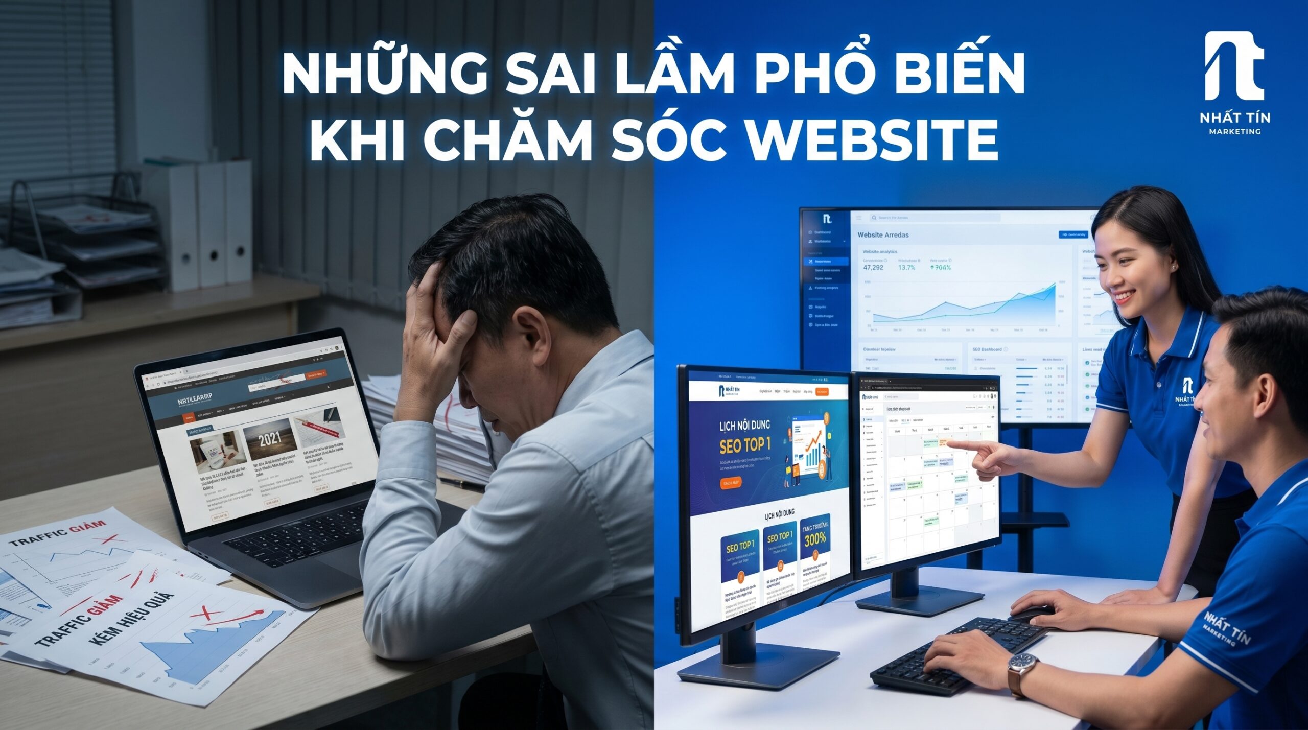 Những Sai Lầm Phổ Biến Khi Chăm Sóc Website