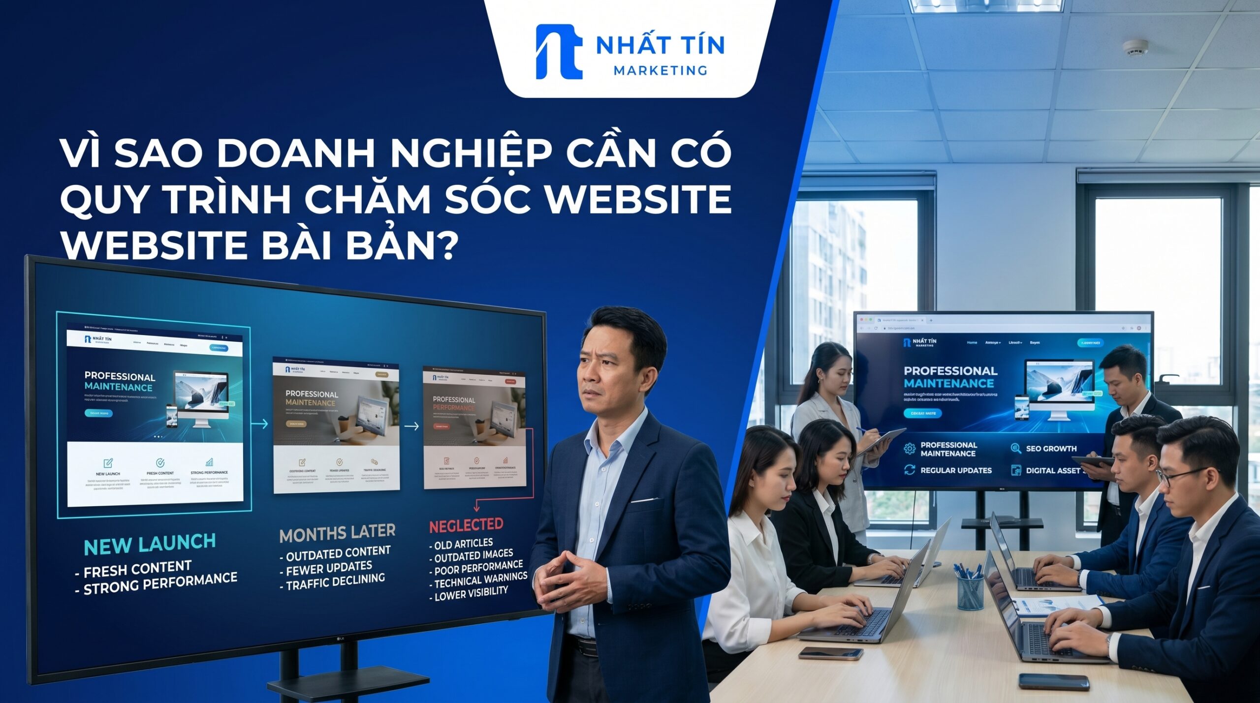Vì Sao Doanh Nghiệp Cần Có Quy Trình Chăm Sóc Website Bài Bản?